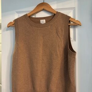 a new day Sleeveless Knit Tank in Camel Brown